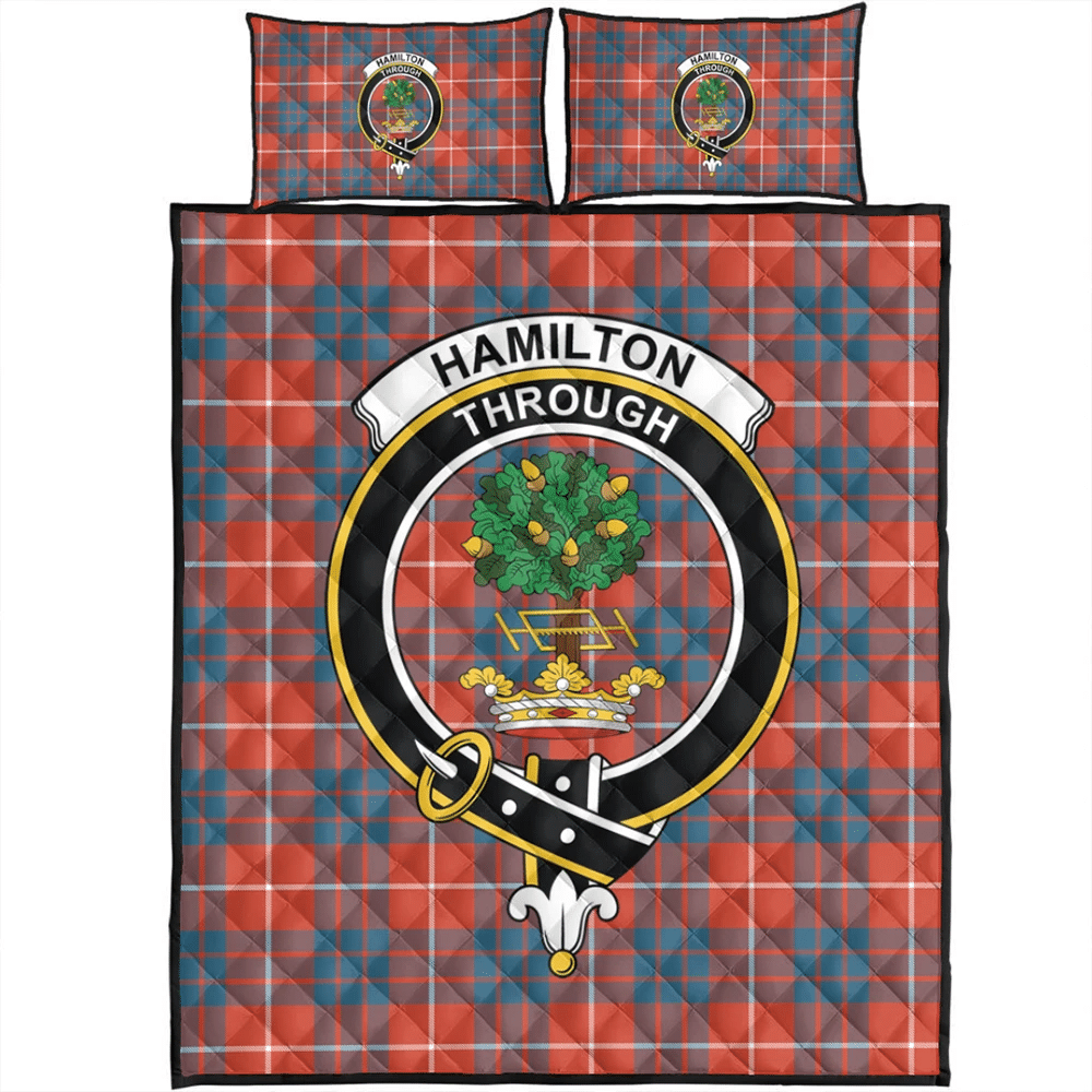 Hamilton Ancient Tartan Classic Crest Quilt Bed Set