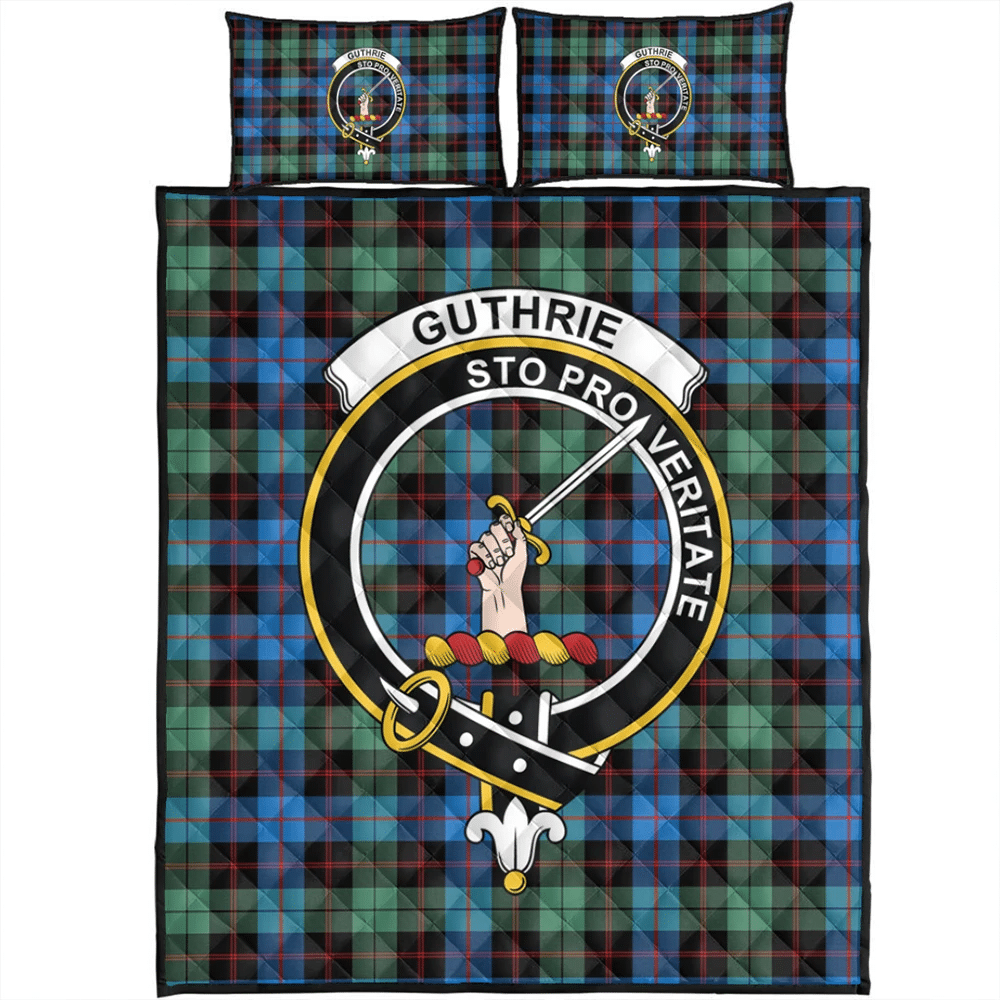 Guthrie Ancient Tartan Classic Crest Quilt Bed Set