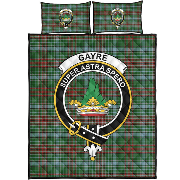 Gayre Tartan Classic Crest Quilt Bed Set