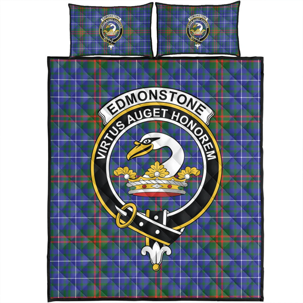 Edmonstone Tartan Classic Crest Quilt Bed Set