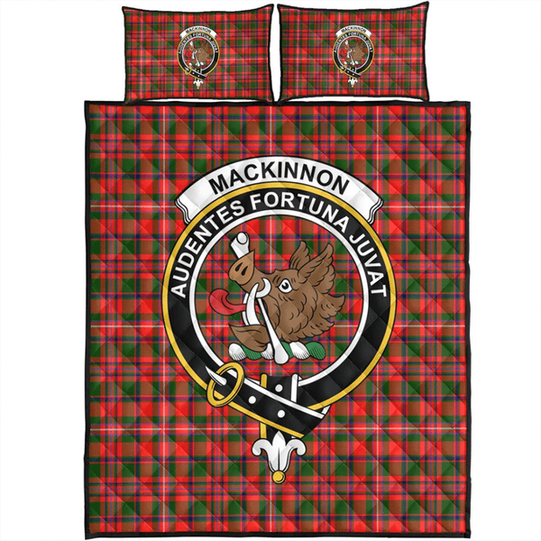 MacKinnon Modern Tartan Classic Crest Quilt Bed Set