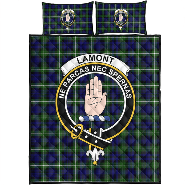 Lamont Modern Tartan Classic Crest Quilt Bed Set