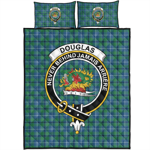 Douglas Ancient Tartan Classic Crest Quilt Bed Set