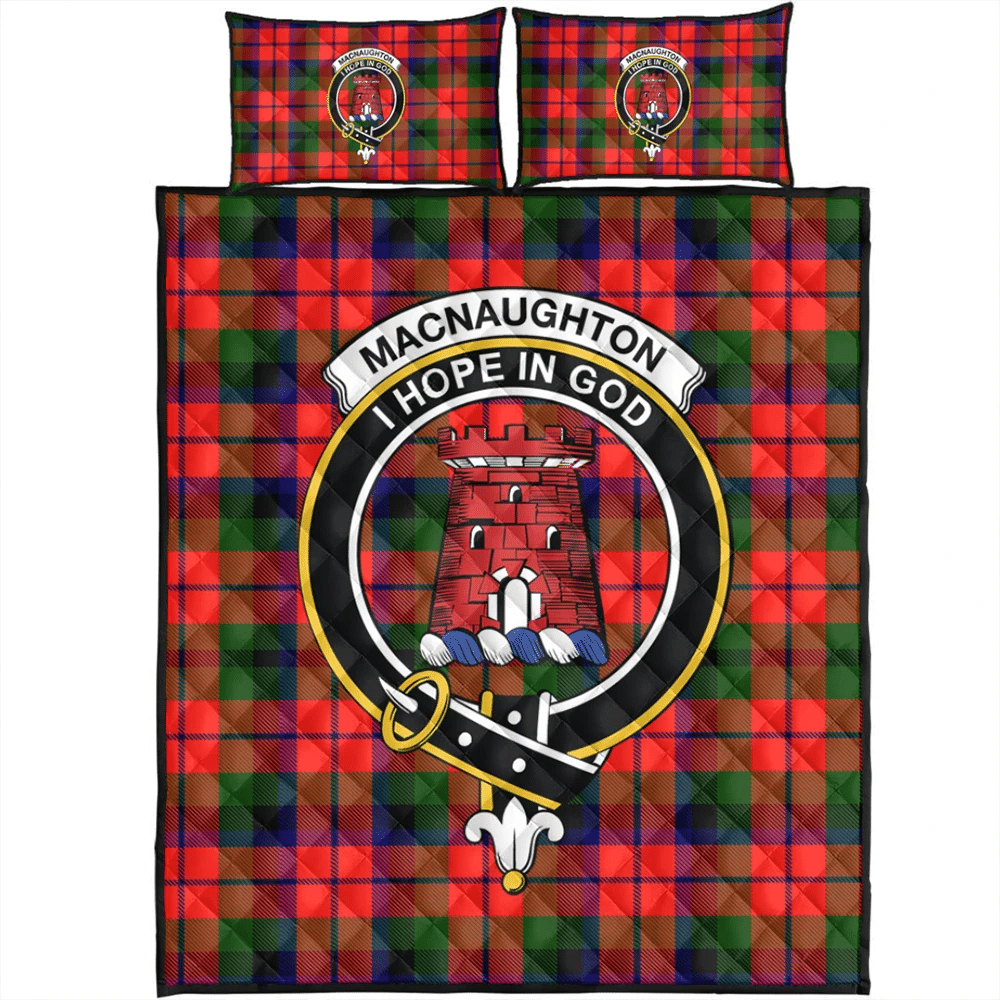 MacNaughton Modern Tartan Classic Crest Quilt Bed Set