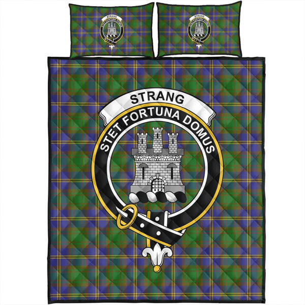 Strange of Balkaskie Tartan Classic Crest Quilt Bed Set