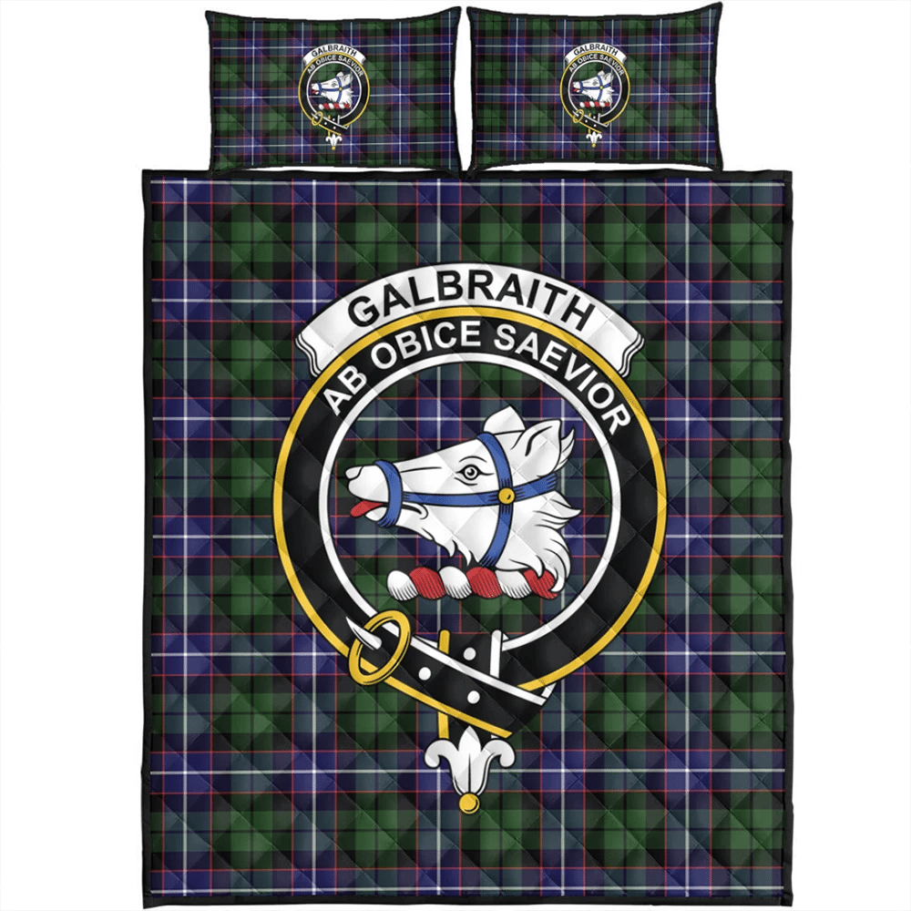 Galbraith Modern Tartan Classic Crest Quilt Bed Set