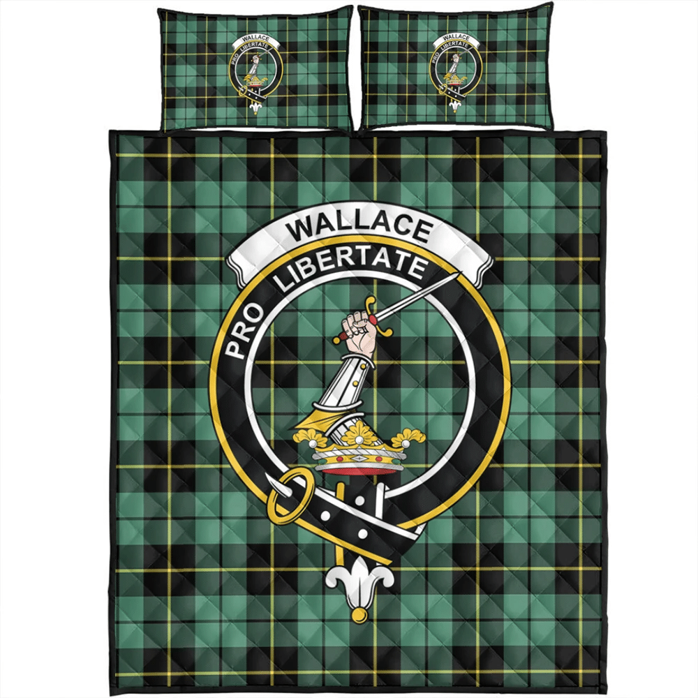 Wallace Hunting Ancient Tartan Classic Crest Quilt Bed Set