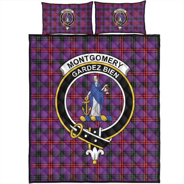 Montgomery Modern Tartan Classic Crest Quilt Bed Set