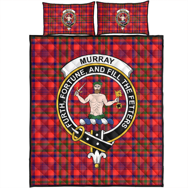 Murray of Tulloch Modern Tartan Classic Crest Quilt Bed Set