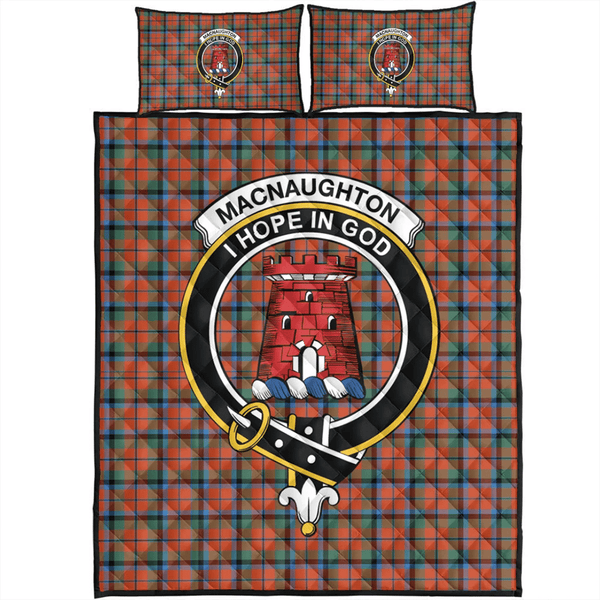 MacNaughton Ancient Tartan Classic Crest Quilt Bed Set