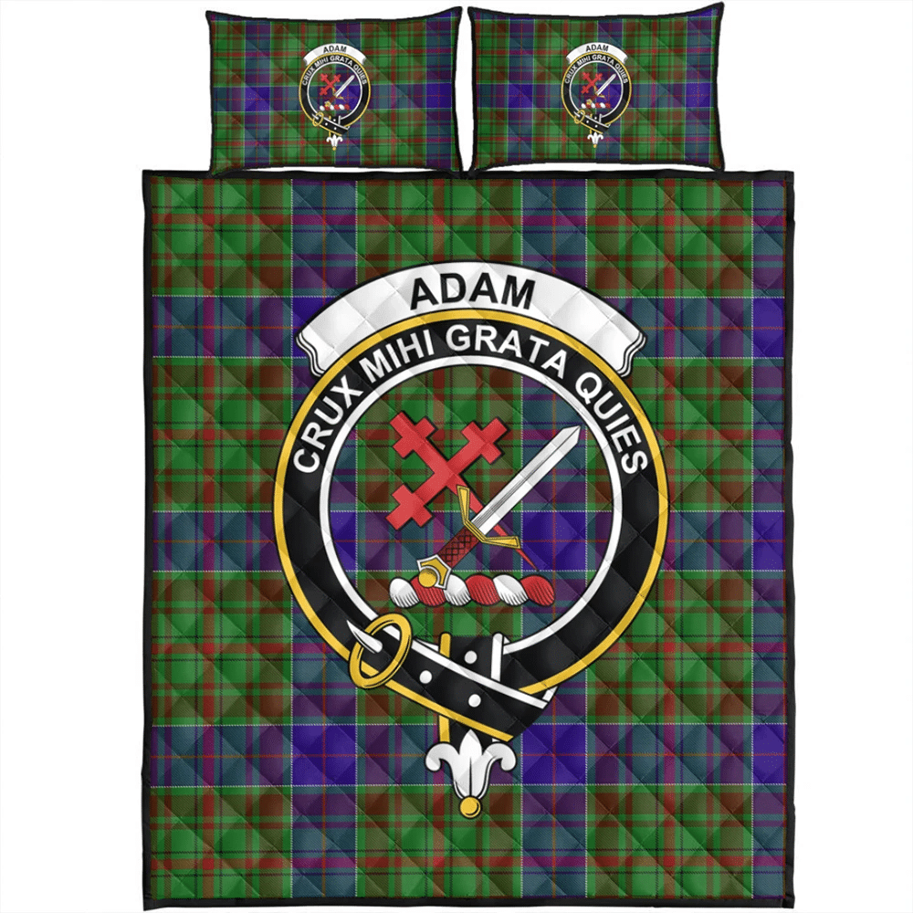 Adam Tartan Classic Crest Quilt Bed Set