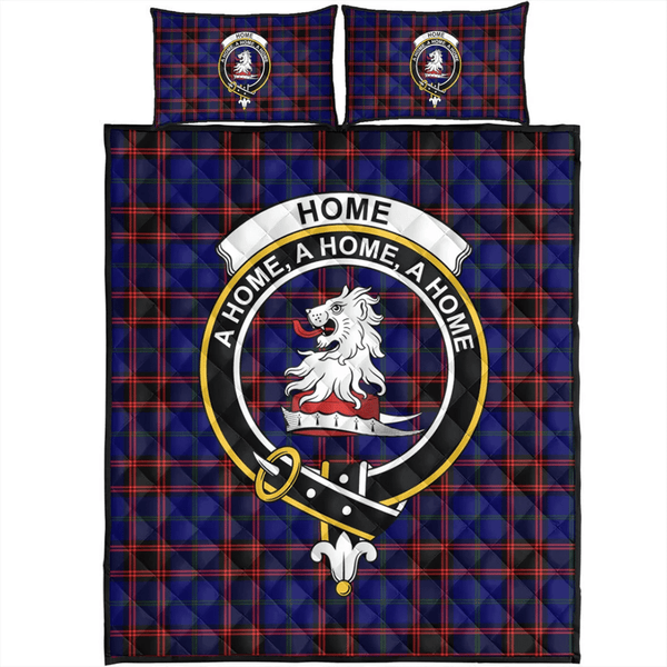 Home Modern Tartan Classic Crest Quilt Bed Set