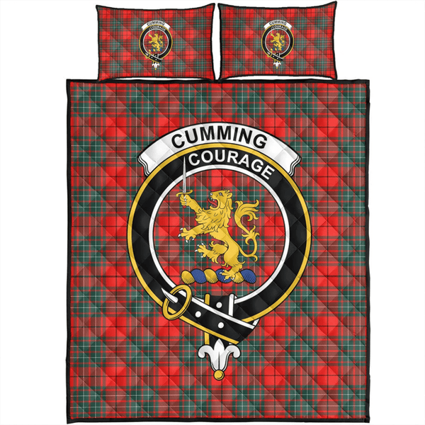 Cumming Modern Tartan Classic Crest Quilt Bed Set