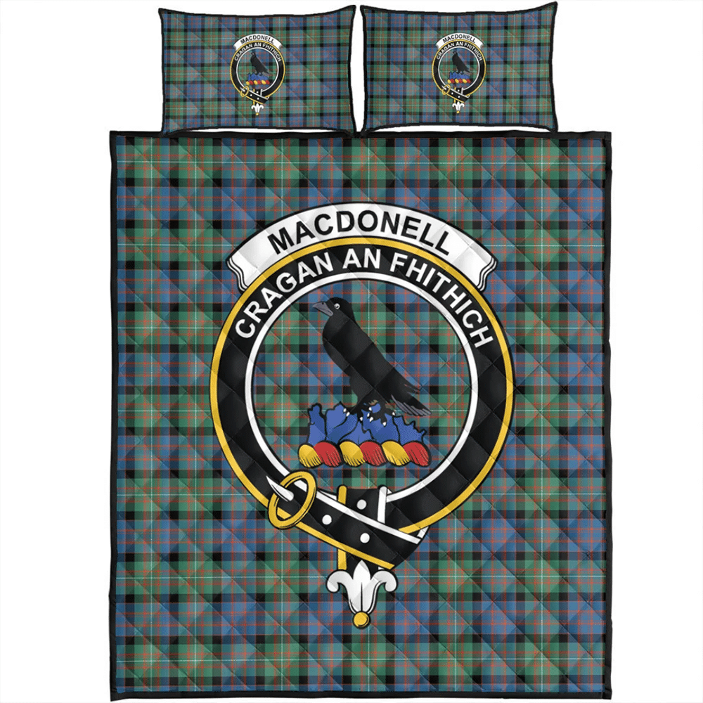 MacDonnell of Glengarry Ancient Tartan Classic Crest Quilt Bed Set