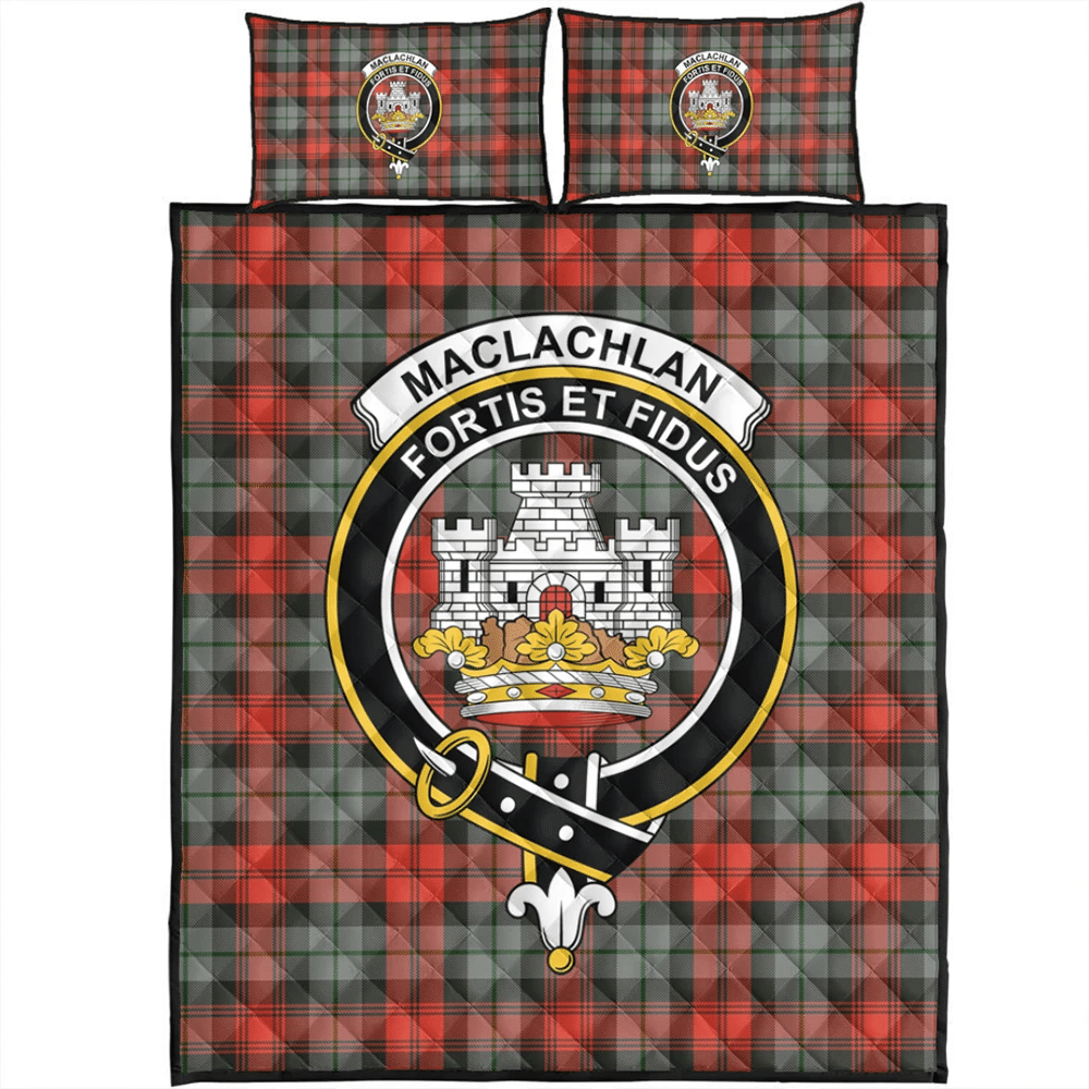 MacLachlan Weathered Tartan Classic Crest Quilt Bed Set