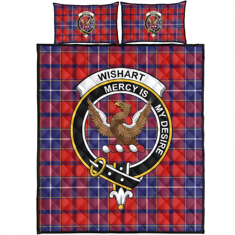 Wishart Dress Tartan Classic Crest Quilt Bed Set