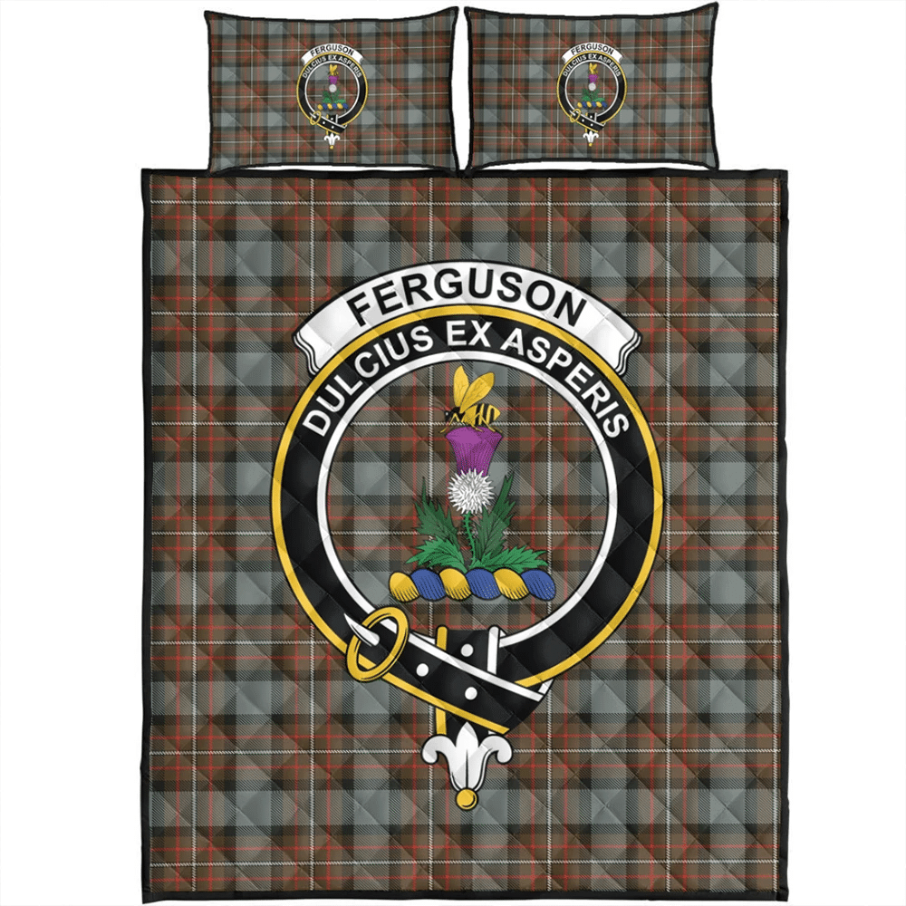 Fergusson Weathered Tartan Classic Crest Quilt Bed Set