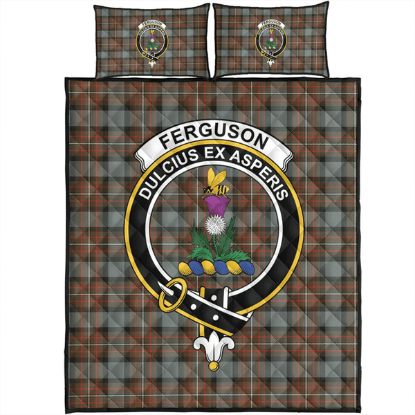 Fergusson Weathered Tartan Classic Crest Quilt Bed Set