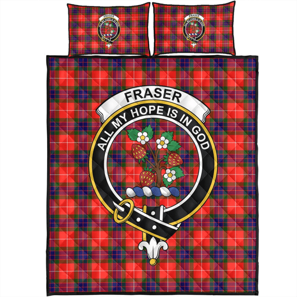 Fraser Modern Tartan Classic Crest Quilt Bed Set