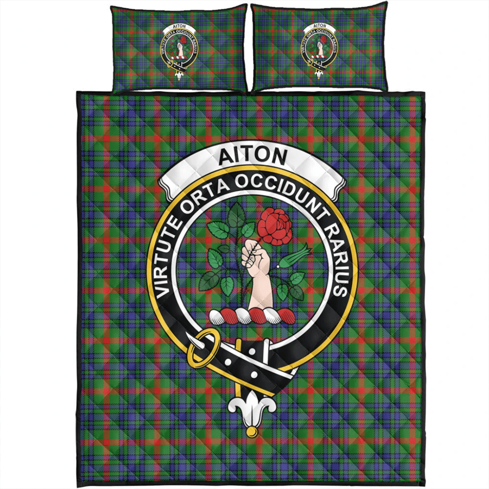 Aiton Tartan Classic Crest Quilt Bed Set