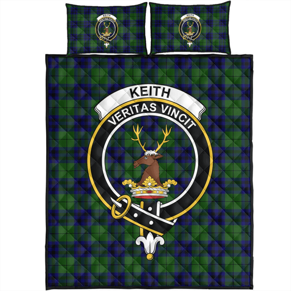 Keith Modern Tartan Classic Crest Quilt Bed Set