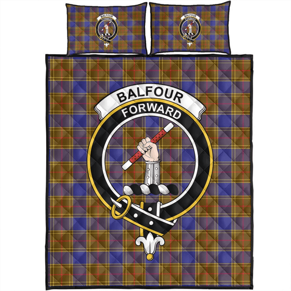 Balfour Modern Tartan Classic Crest Quilt Bed Set