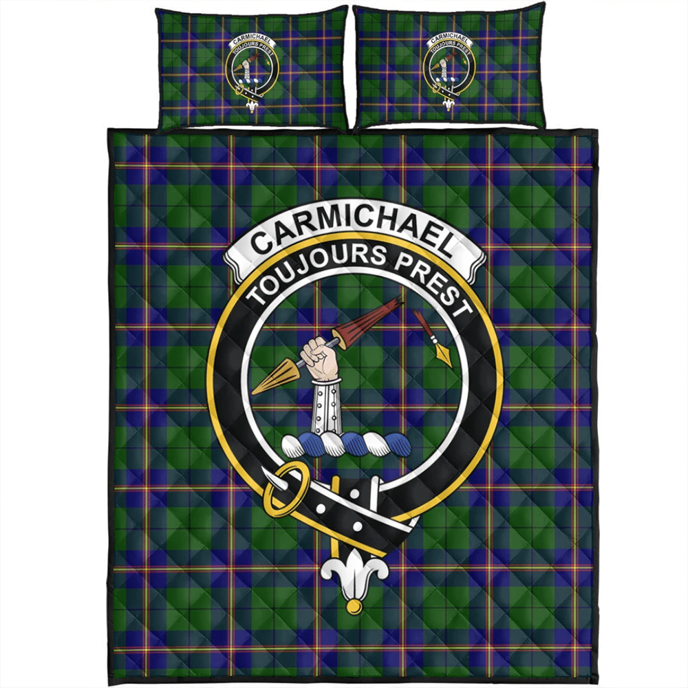 Carmichael Modern Tartan Classic Crest Quilt Bed Set