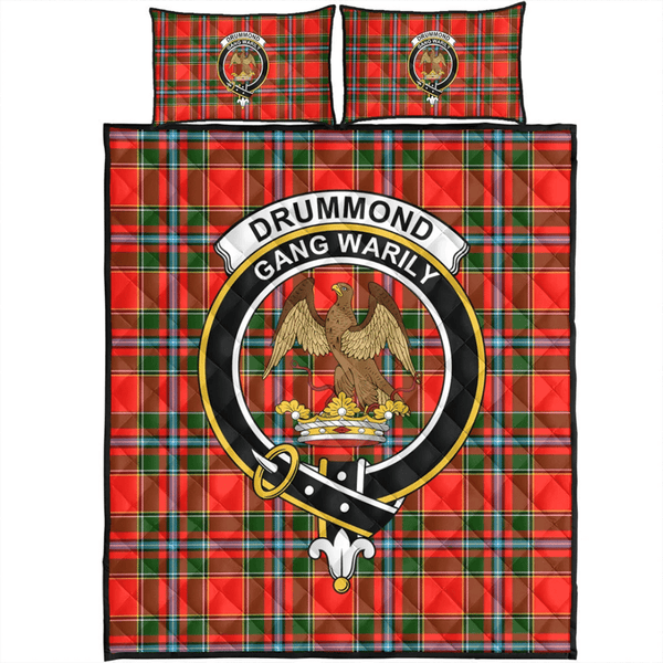 Drummond of Perth Tartan Classic Crest Quilt Bed Set