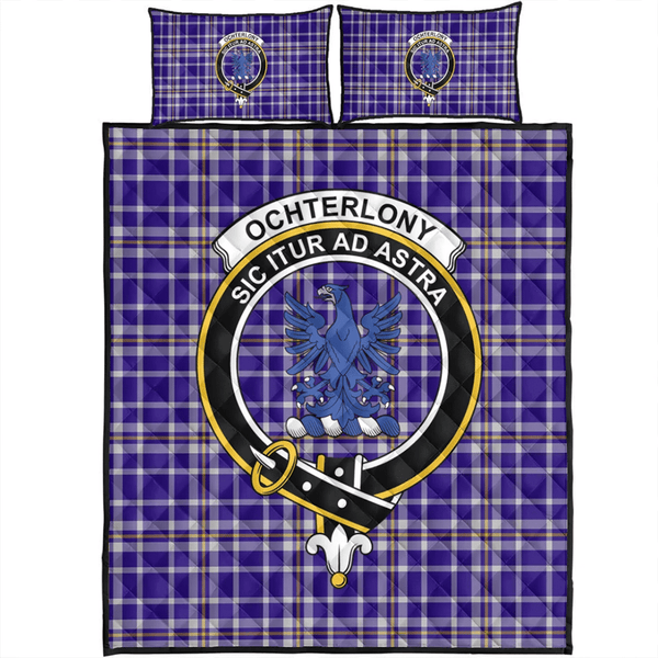 Ochterlony Tartan Classic Crest Quilt Bed Set