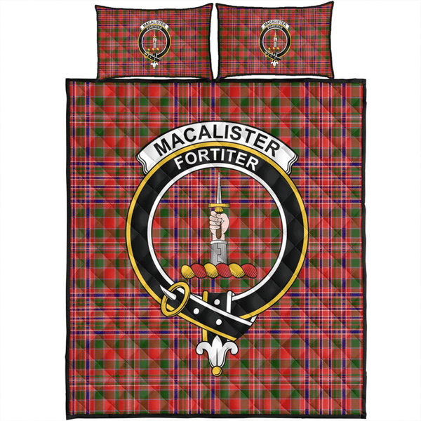 MacAlister Modern Tartan Classic Crest Quilt Bed Set