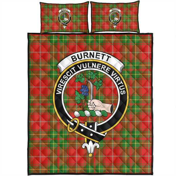 Burnett Ancient Tartan Classic Crest Quilt Bed Set