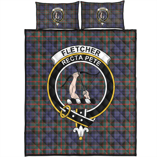 Fletcher of Dunans Tartan Classic Crest Quilt Bed Set