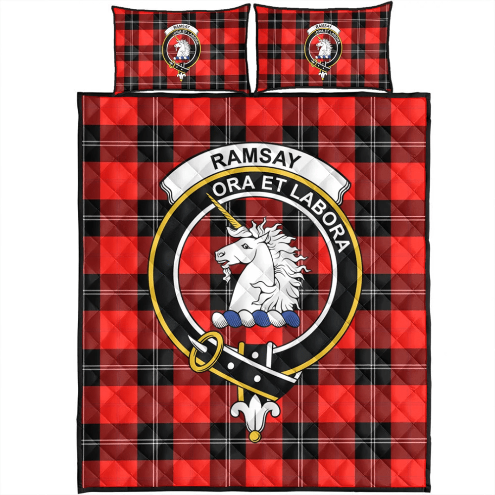 Ramsay Modern Tartan Classic Crest Quilt Bed Set