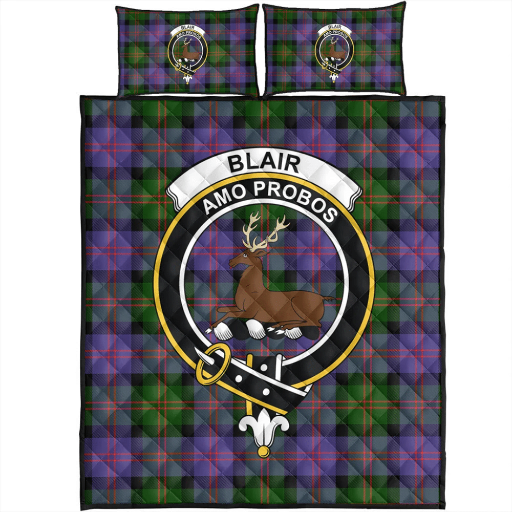 Blair Modern Tartan Classic Crest Quilt Bed Set