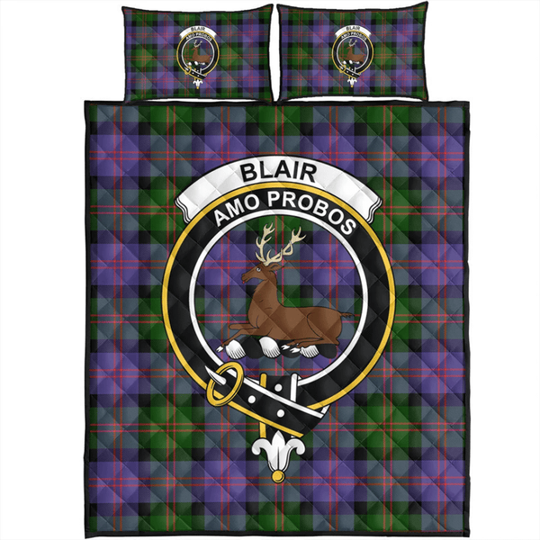 Blair Modern Tartan Classic Crest Quilt Bed Set