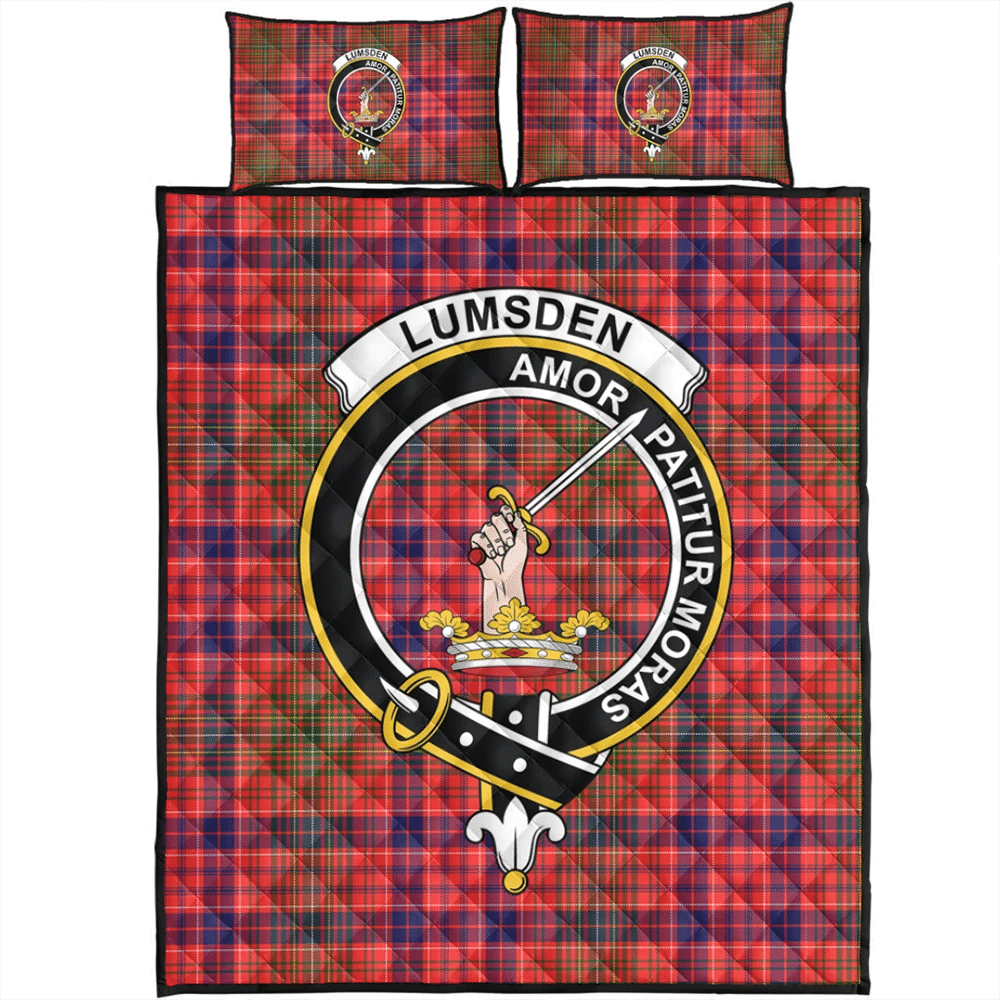 Lumsden Modern Tartan Classic Crest Quilt Bed Set