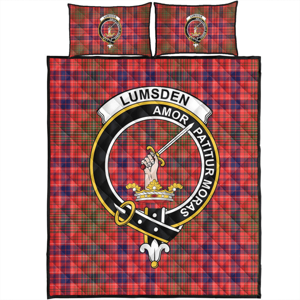 Lumsden Modern Tartan Classic Crest Quilt Bed Set