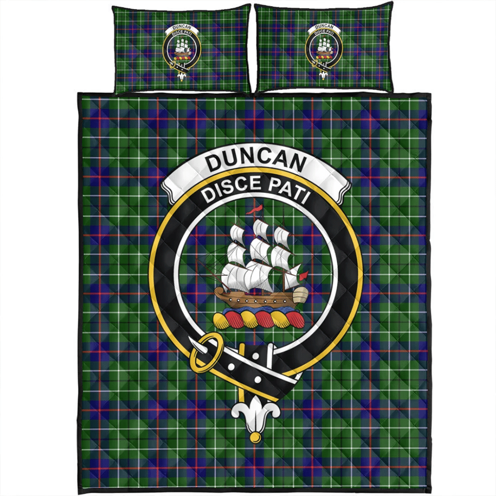 Duncan Modern Tartan Classic Crest Quilt Bed Set