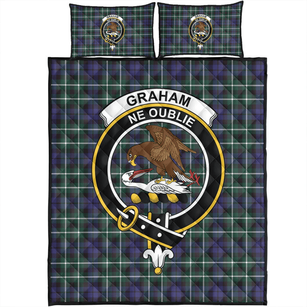 Graham of Montrose Modern Tartan Classic Crest Quilt Bed Set