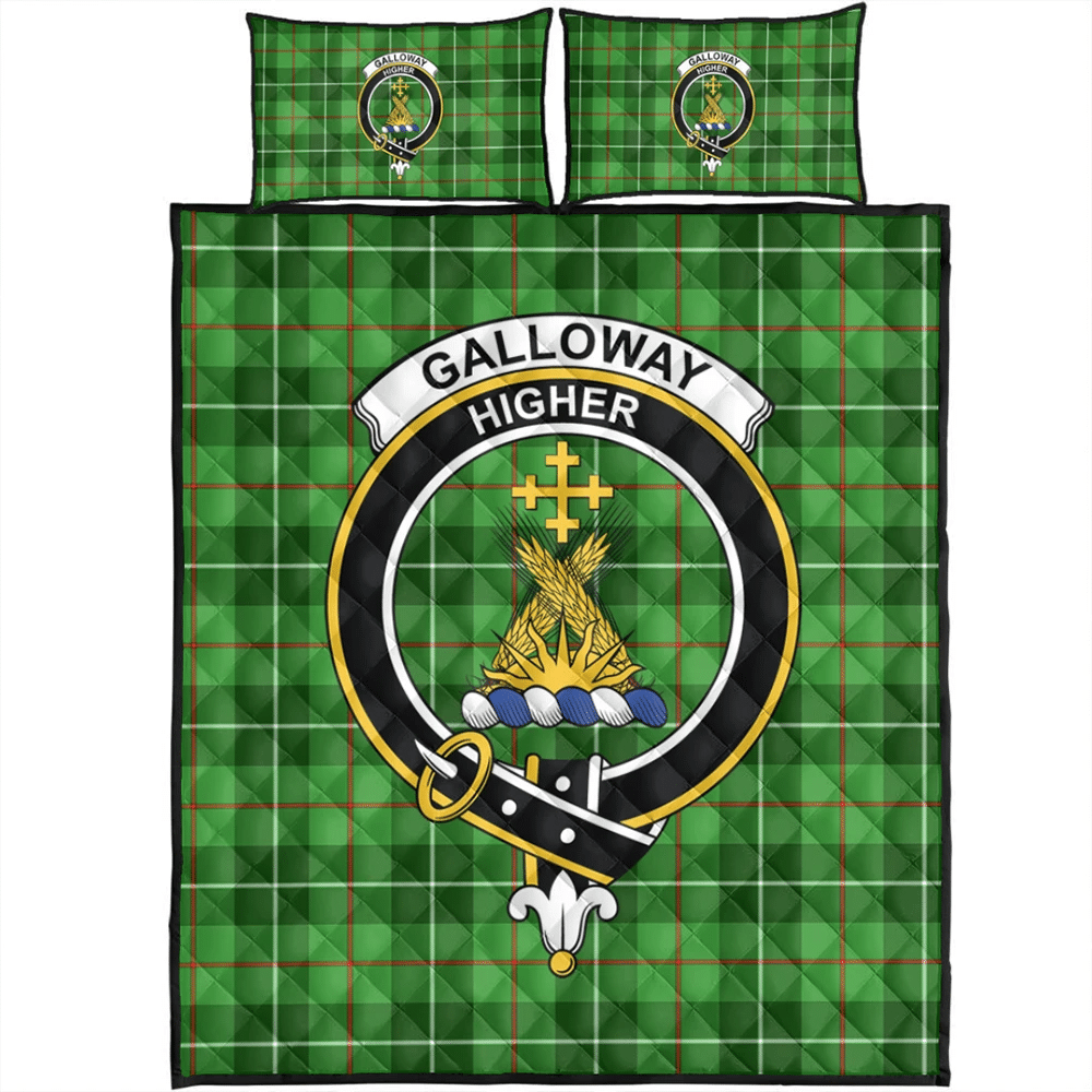 Galloway District Tartan Classic Crest Quilt Bed Set