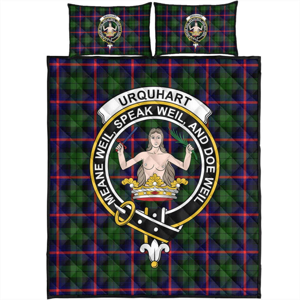 Urquhart Modern Tartan Classic Crest Quilt Bed Set