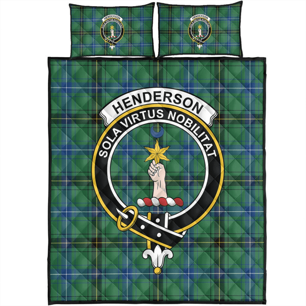 Henderson Ancient Tartan Classic Crest Quilt Bed Set