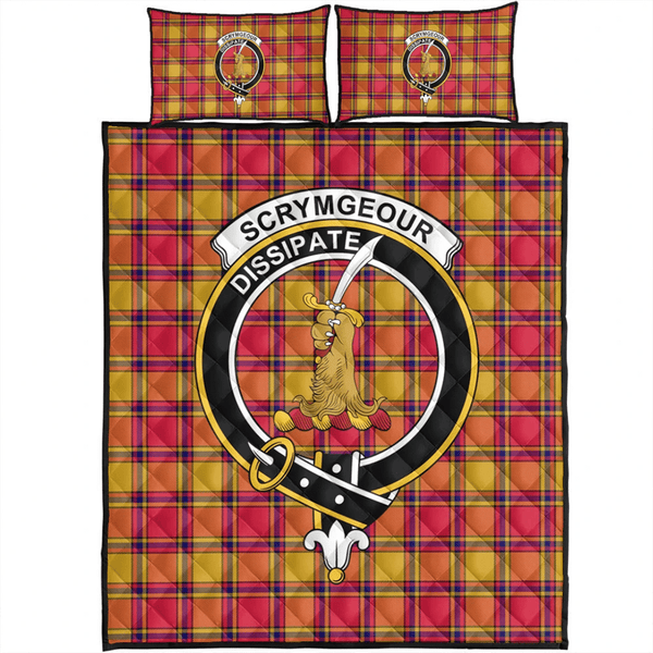 Scrymgeour Tartan Classic Crest Quilt Bed Set