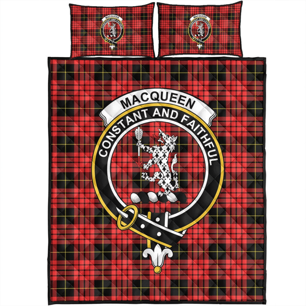 MacQueen Modern Tartan Classic Crest Quilt Bed Set