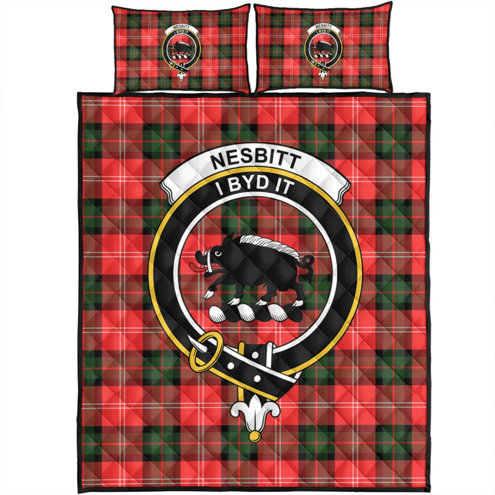 Nesbitt Modern Tartan Classic Crest Quilt Bed Set