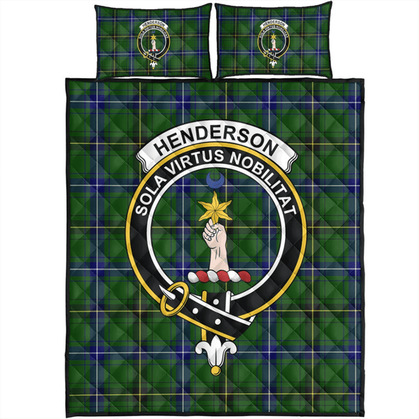 Henderson Modern Tartan Classic Crest Quilt Bed Set