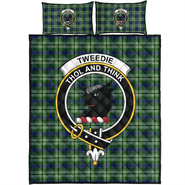 Tweedside District Tartan Classic Crest Quilt Bed Set