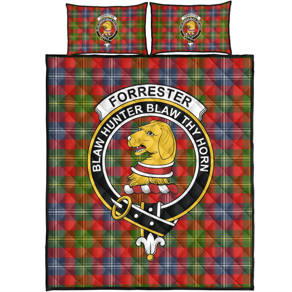 Forrester Tartan Classic Crest Quilt Bed Set