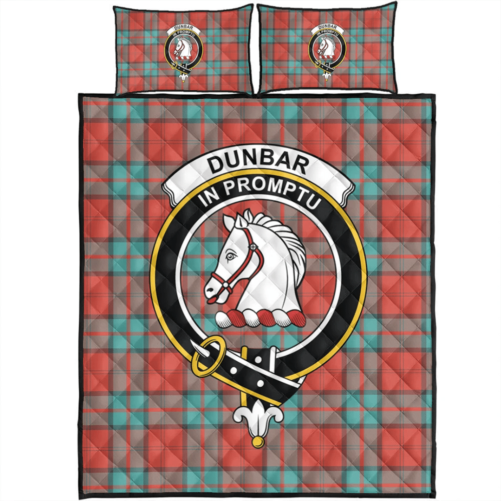 Dunbar Ancient Tartan Classic Crest Quilt Bed Set