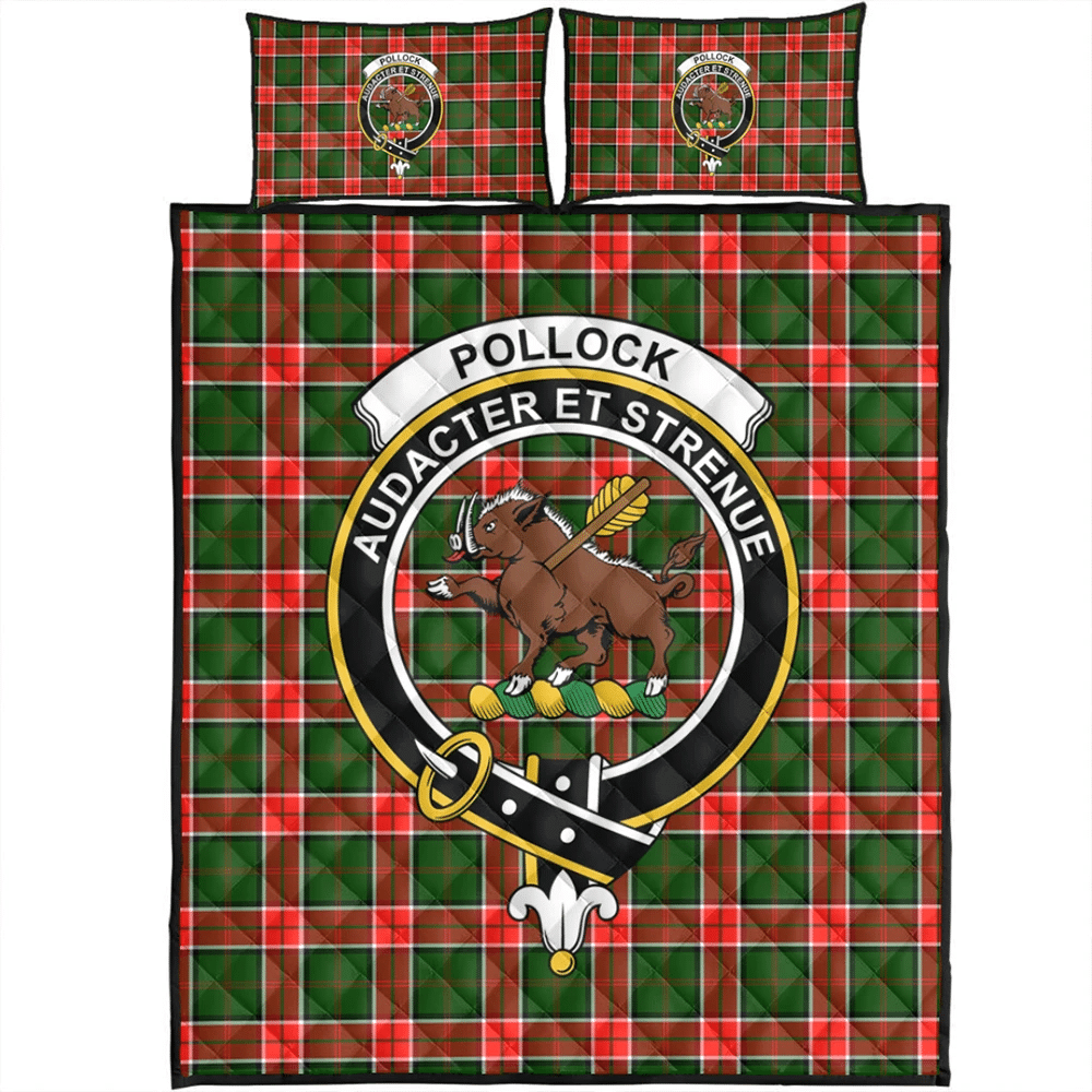 Pollock Modern Tartan Classic Crest Quilt Bed Set